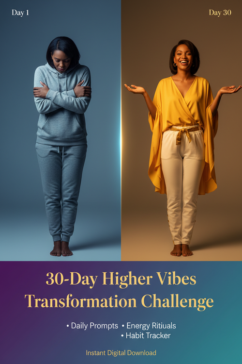 30-Day Higher Vibes Transformation Challenge - Full Body Before & After