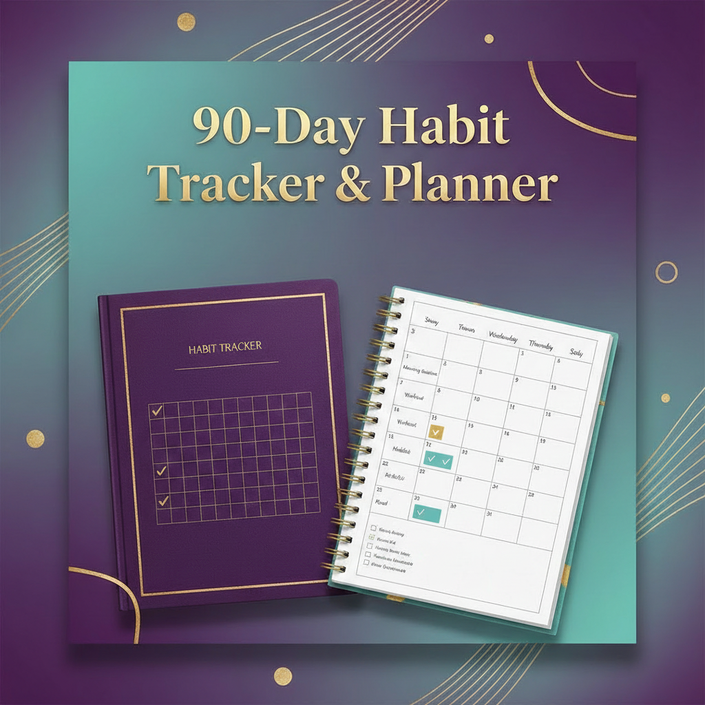 90-Day Habit Tracker & Planner