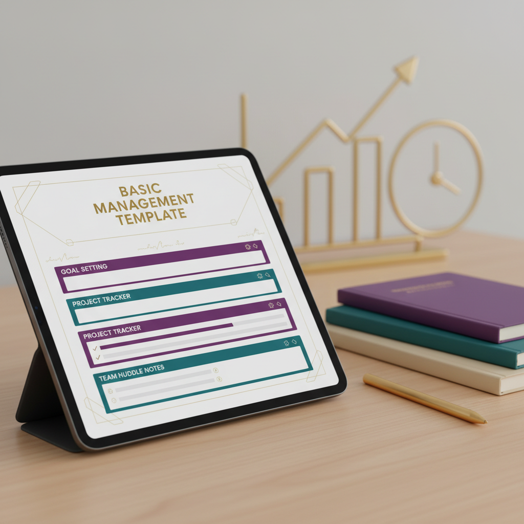 Basic Management Template Mockup