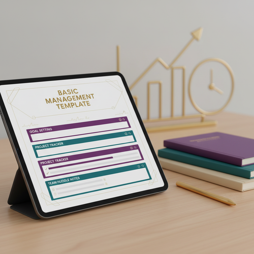 Basic Management Template Mockup