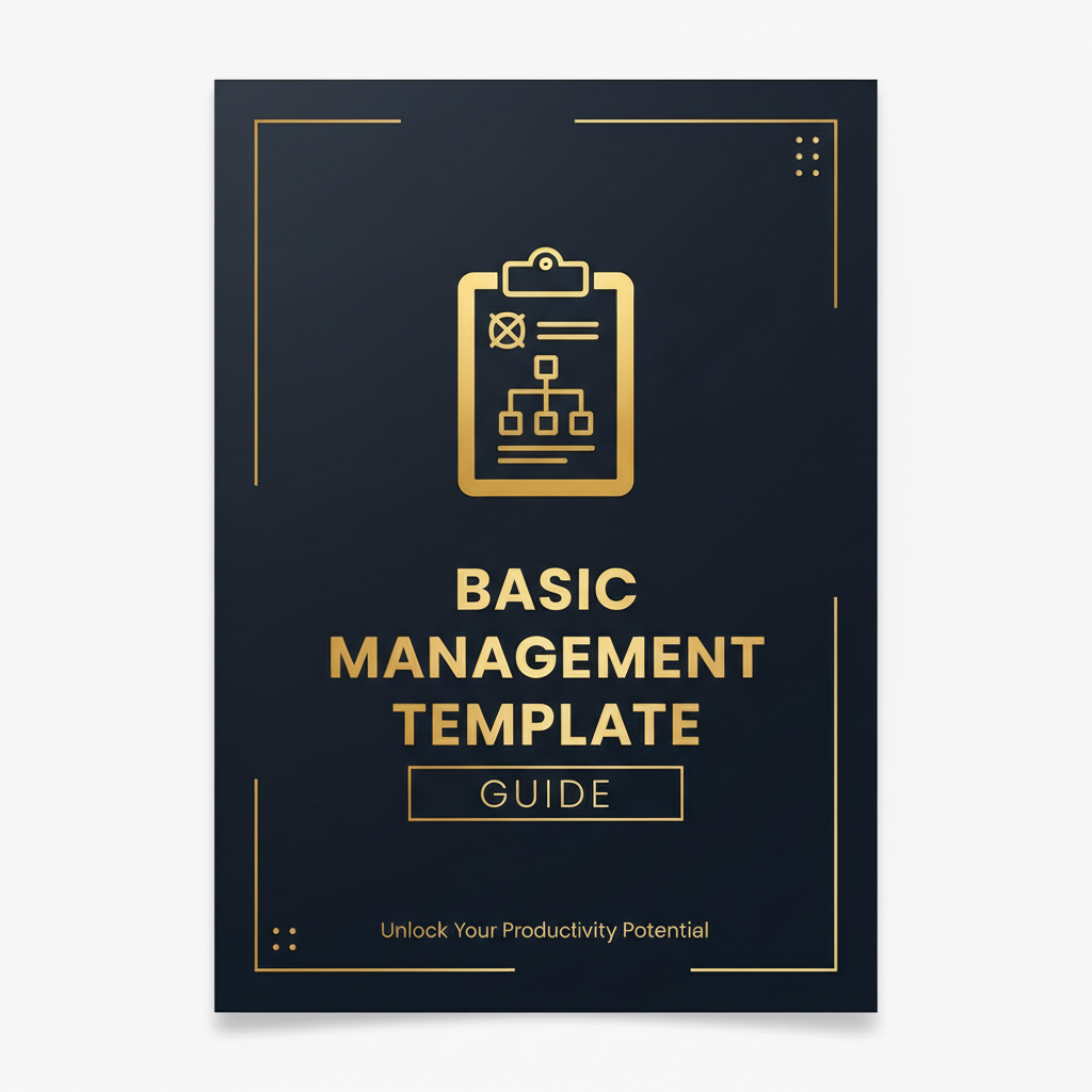 Basic Management Template digital guide cover
